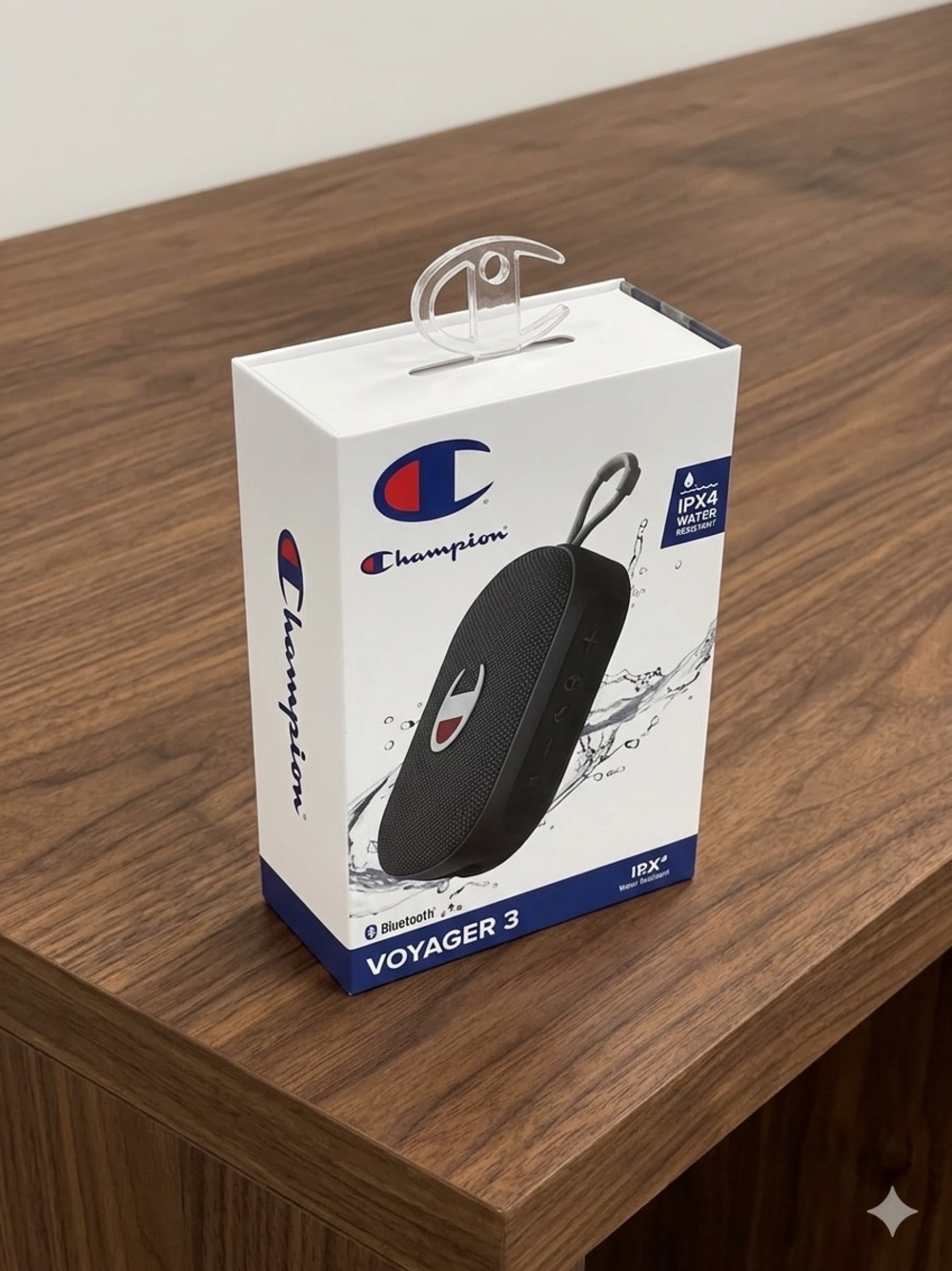 Champion Voyager 3 Bluetooth Speaker - Black with Blue Accents